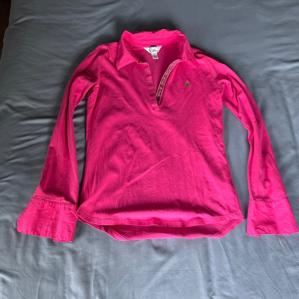 Lilly Pulitzer pink blouse
